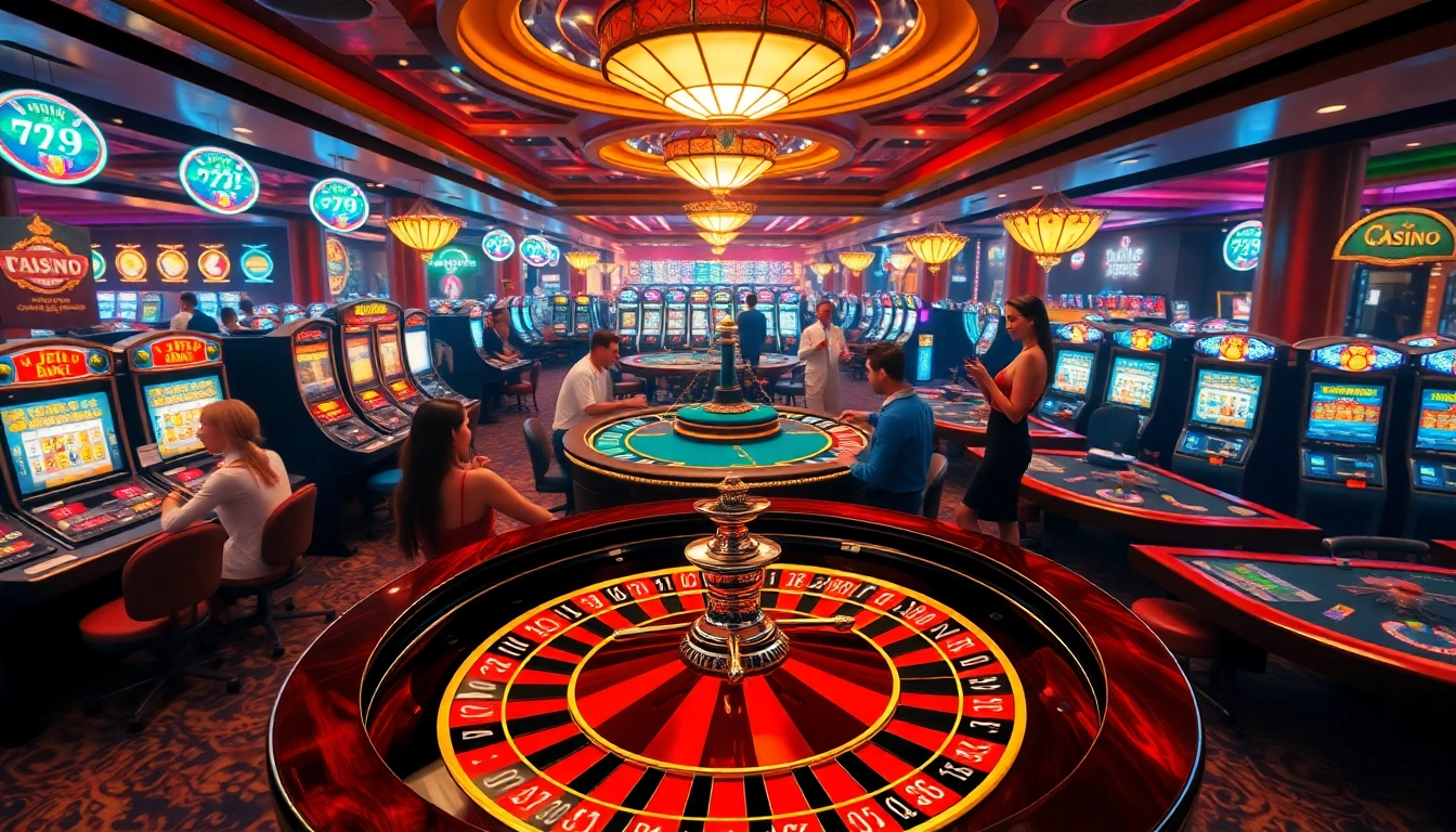 Experience the thrill of 789P CASINO with players winning at roulette and poker tables.