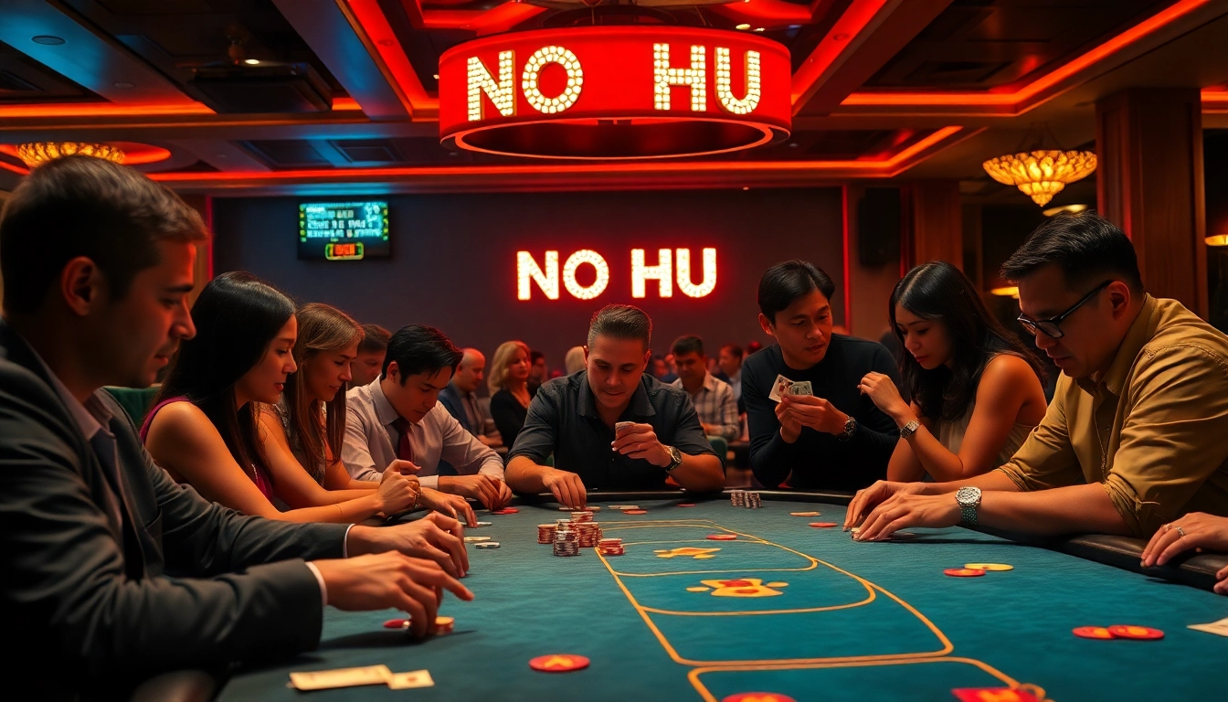Experience the thrill of poker with NO HU strategy at the bustling casino table.