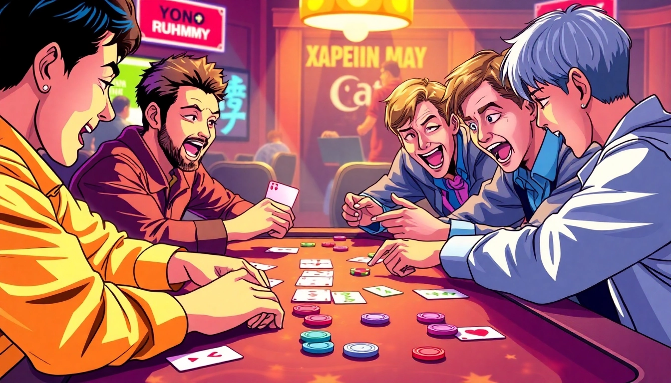 Engage in YONO RUMMY with friends, enjoying vibrant graphics and thrilling gameplay excitement.